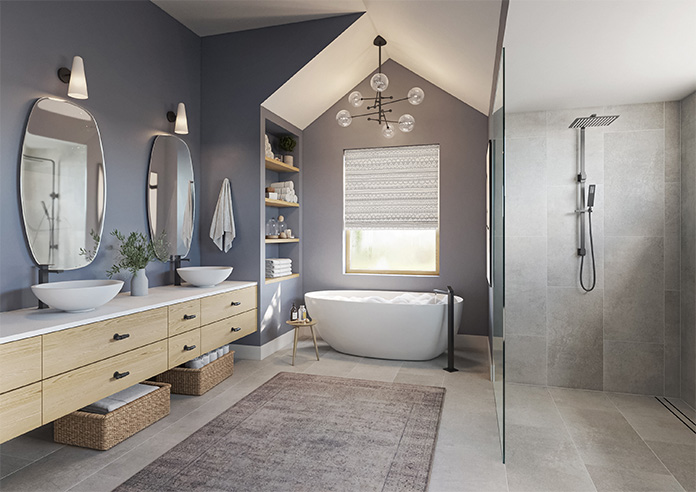 Bohemian, Ashen - Roman Blind - Image 6